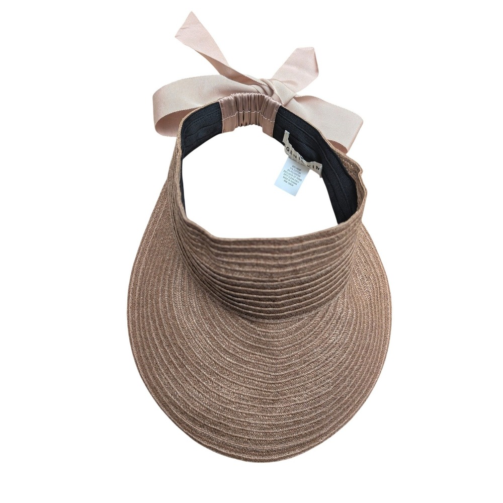 Eugenia Kim Ricky Visor Hemp Bow Sun Hat Beach Summer Vacation Chic Quiet Luxury